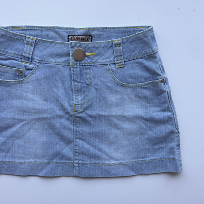 00s Denim Mini Skirt - Size S