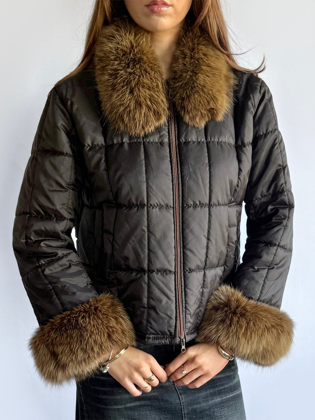 Fur Puffer Afghan Coat - Size M