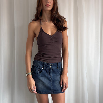 00s Denim Mini Skirt - Size S