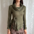 Asymmetric Knit Jumper - Size S