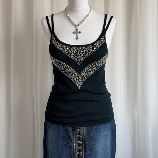 00s Beaded Sequin Cami - Size S