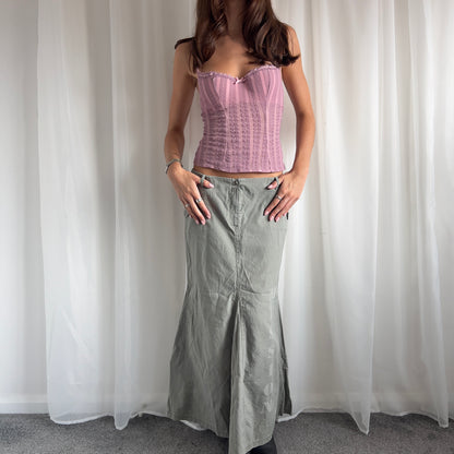 90s Denim Maxi Skirt - Size L