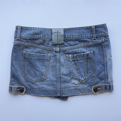 00s Denim Micro Mini Skirt - Size M