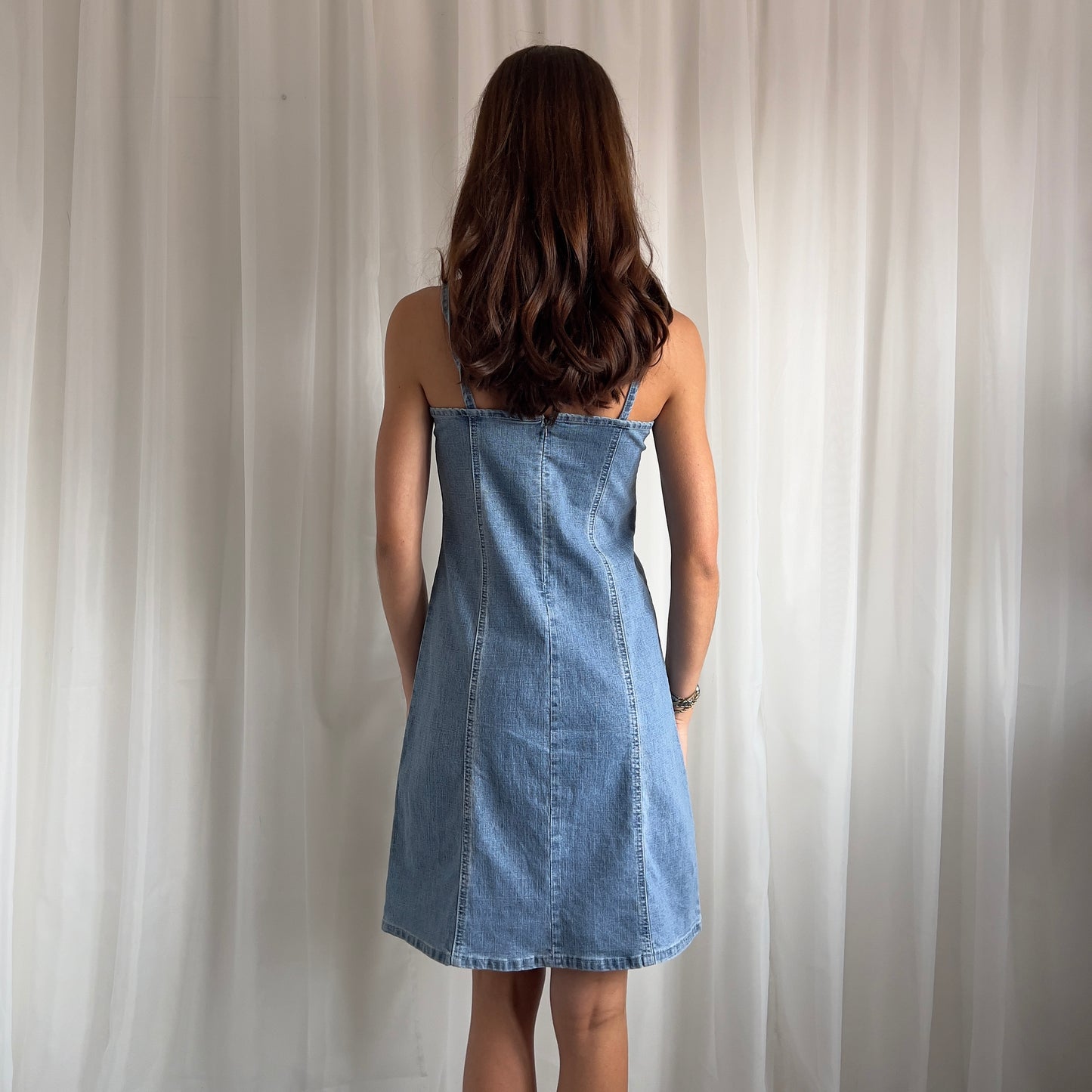 90s Denim Mini Dress - Size M