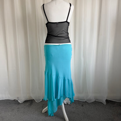 90s Asymmetric Maxi Skirt - Size M