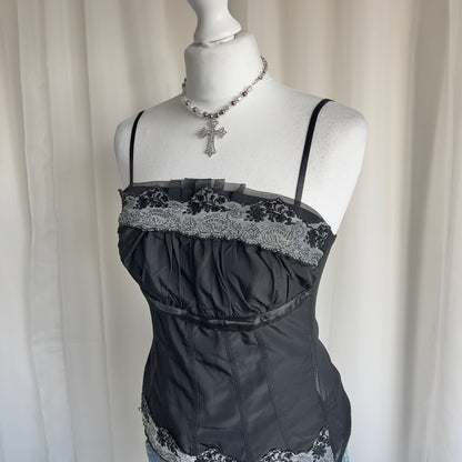 90s Mesh Lace Cami - Size S