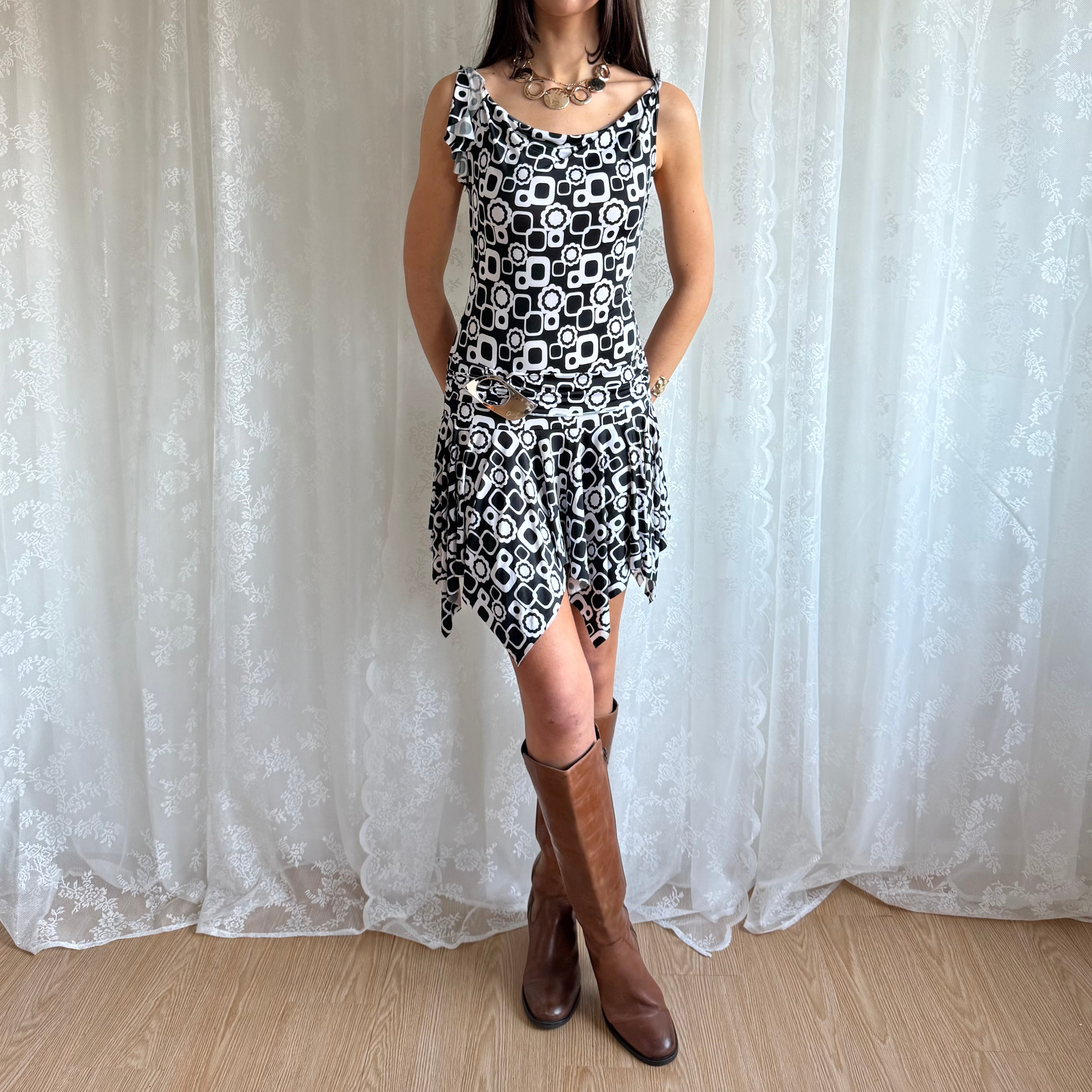 Asymmetric Mini Dress - Size S