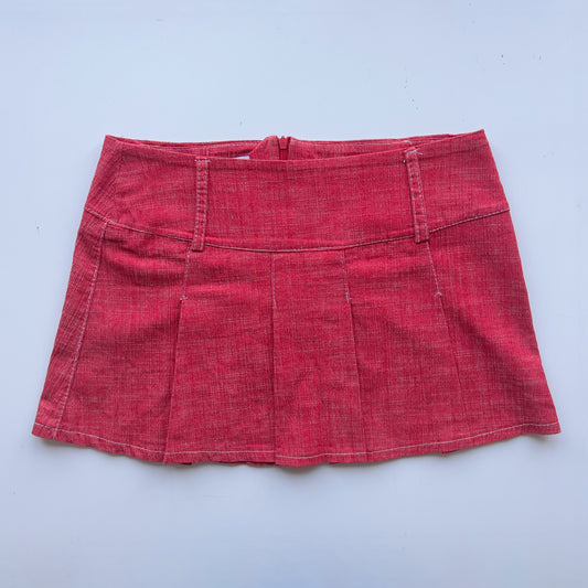 00s Pleated Mini Skirt - Size M