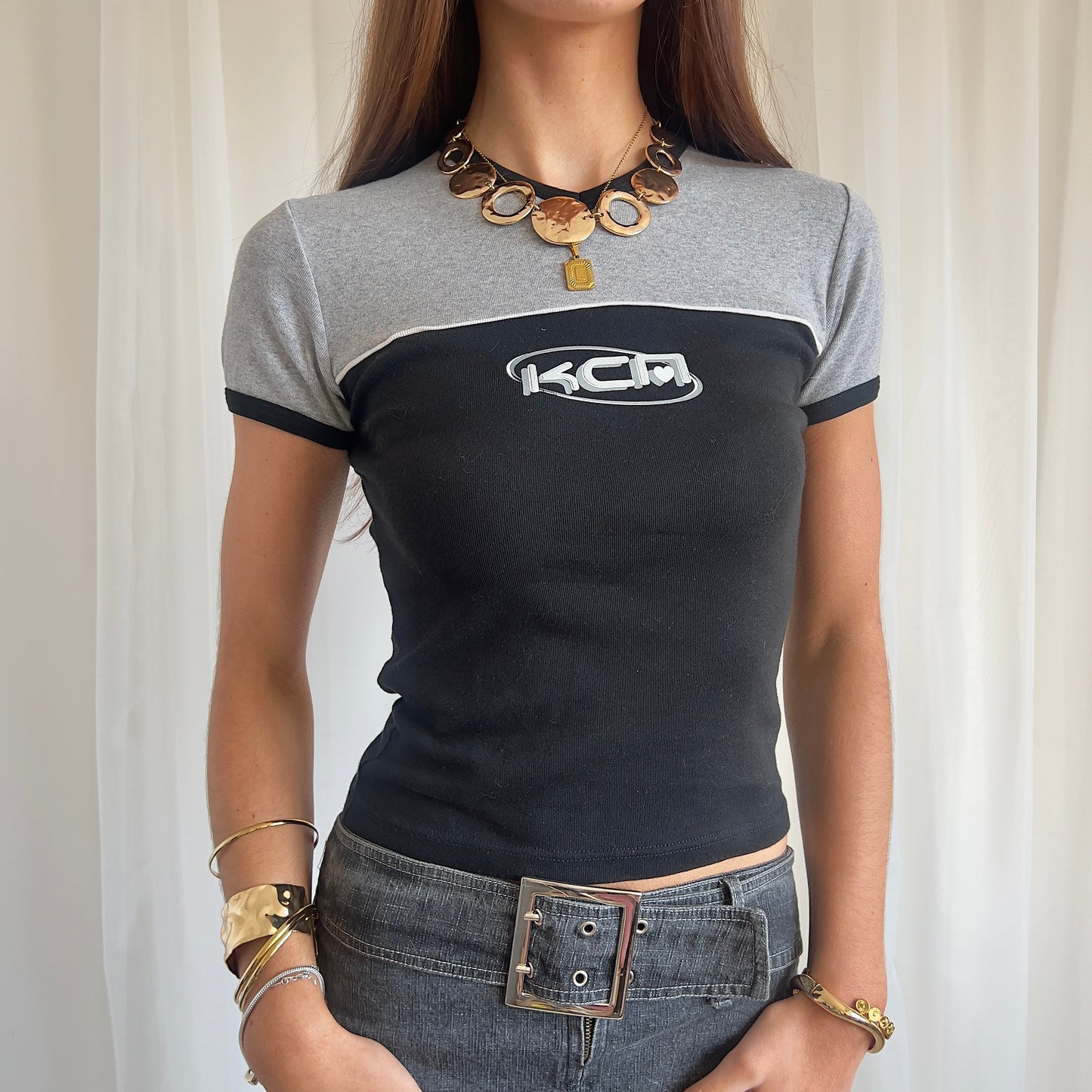 90s Graphic Crop Top - Size S