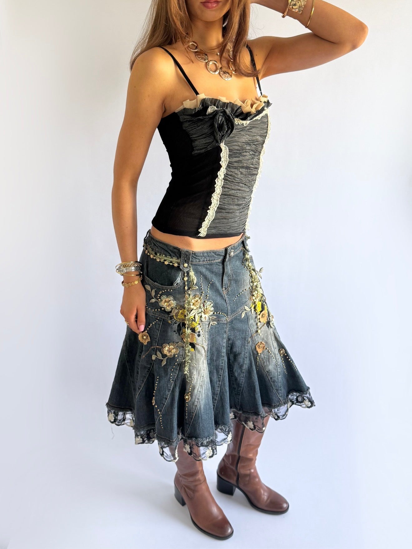 Mesh Lace Cami - Size M