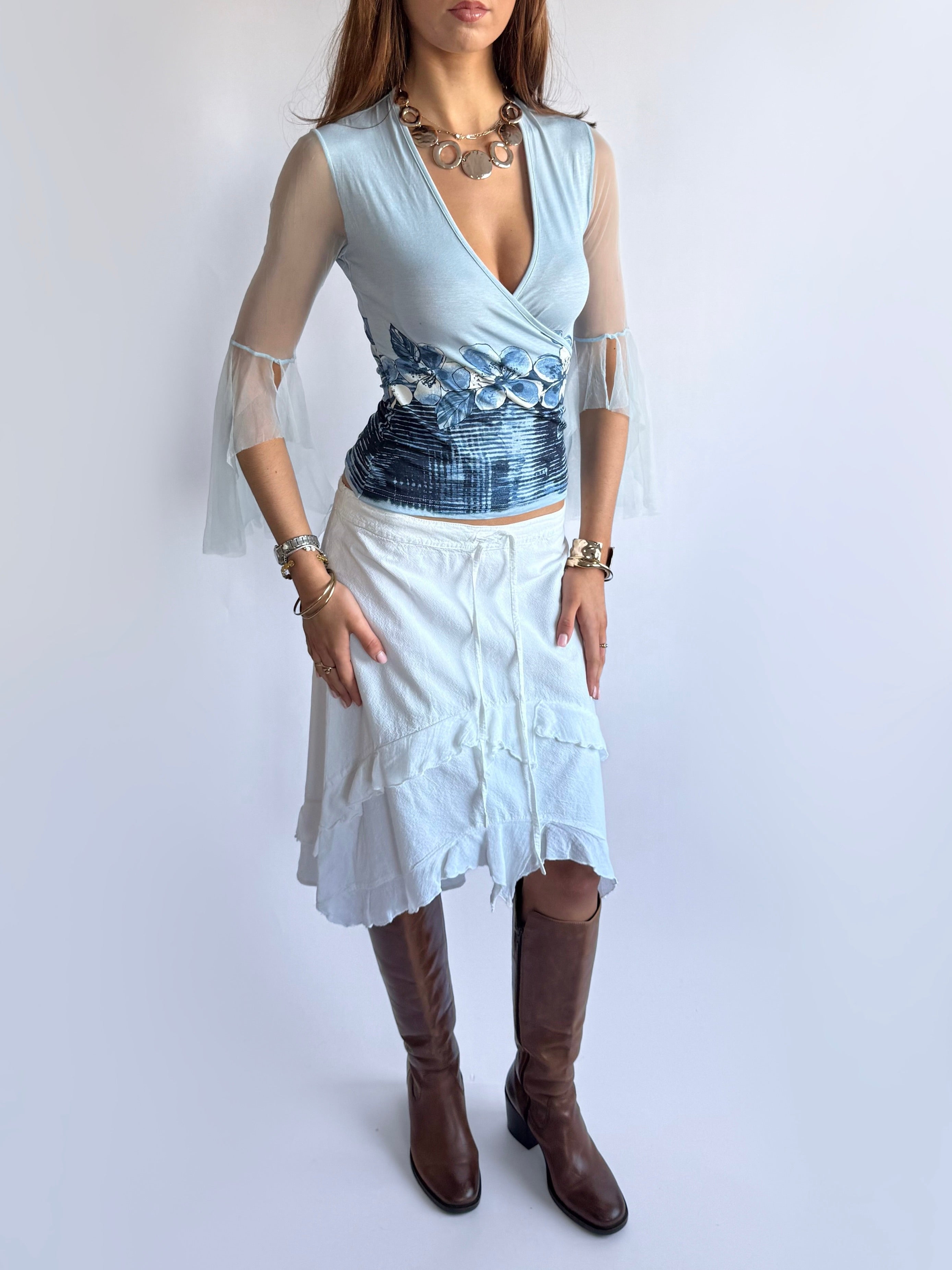 Asymmetric Midi Skirt - Size M