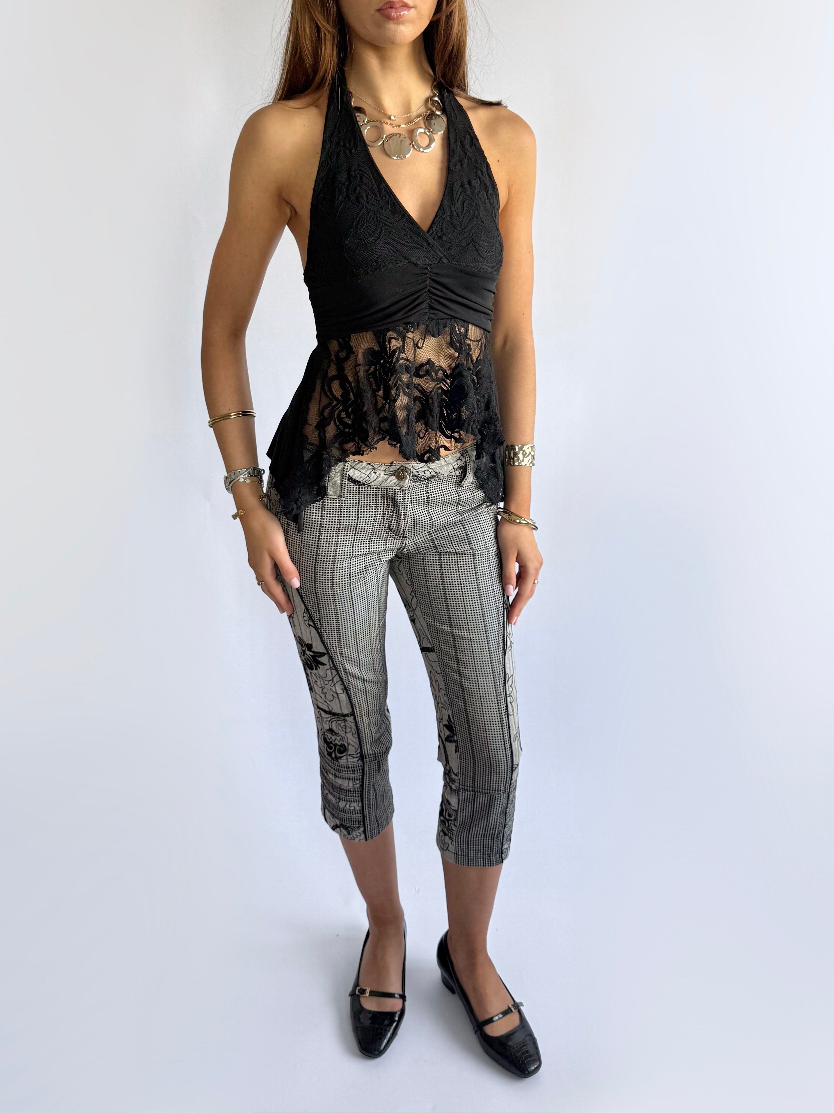 Lace Asymmetric Cami - Size S