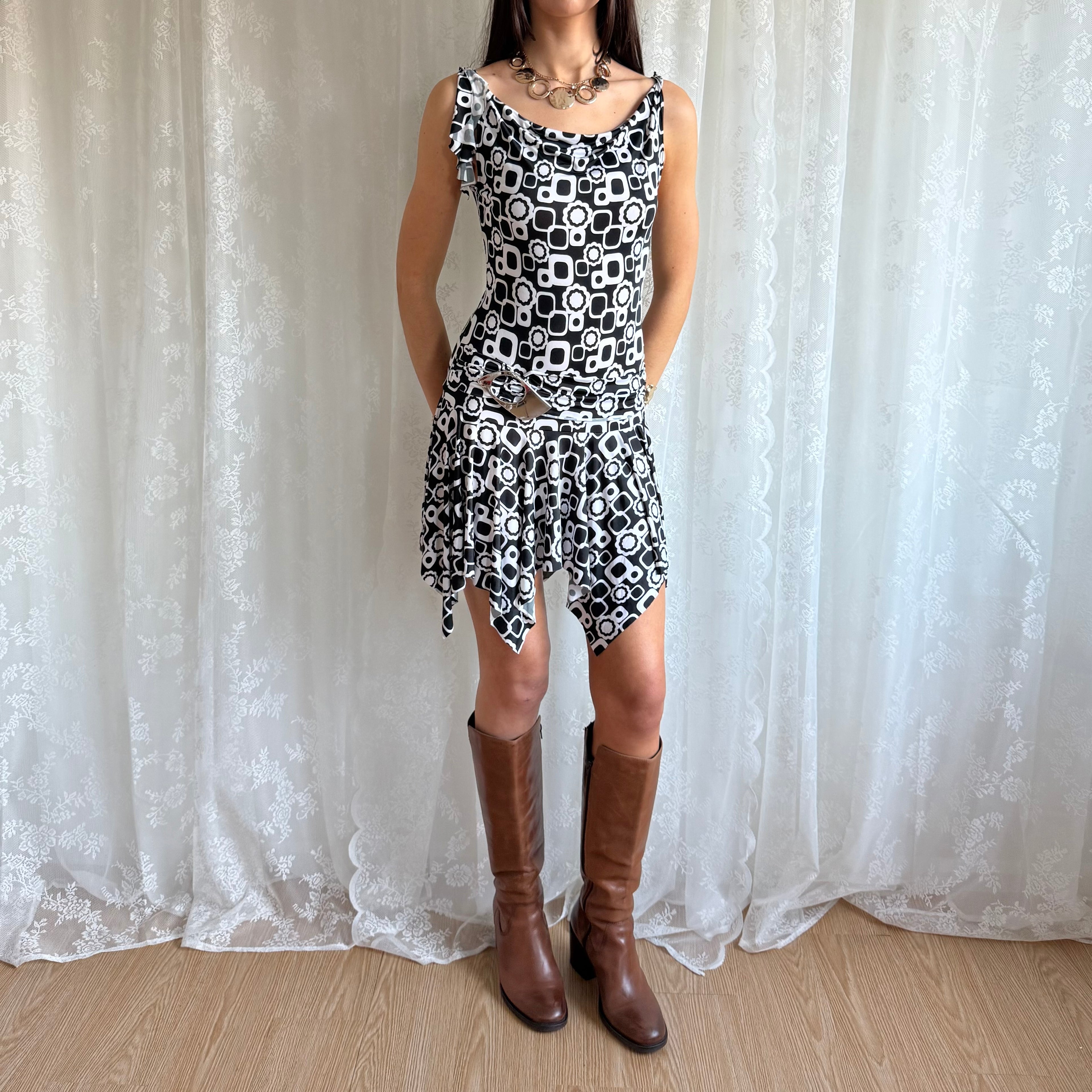 Asymmetric Mini Dress - Size S