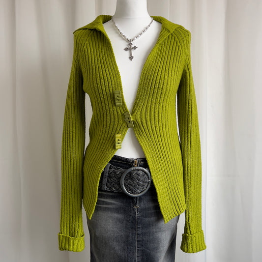 00s Chunky Knit Cardigan - Size L