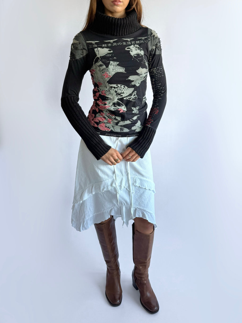 Desigual Long Sleeve Top - Size M