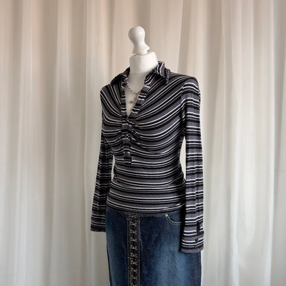 00s Striped Long Sleeve - Size S