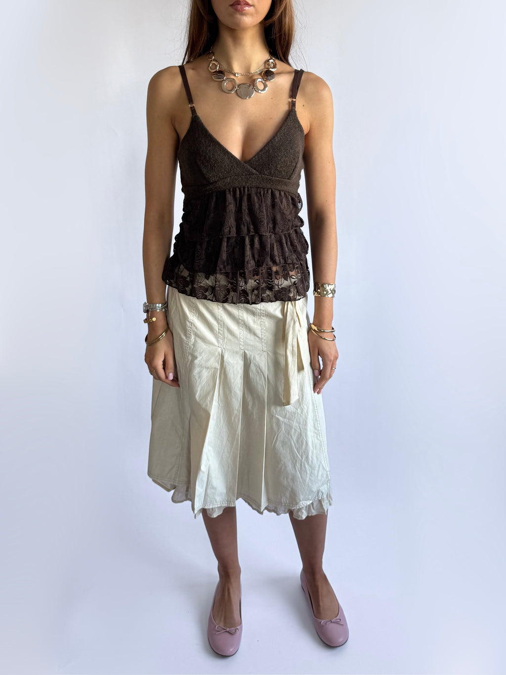 Knit Lace Cami - Size S