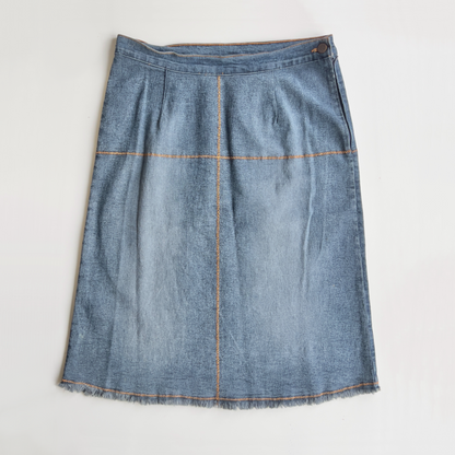 00s Denim Midi Skirt - Size M