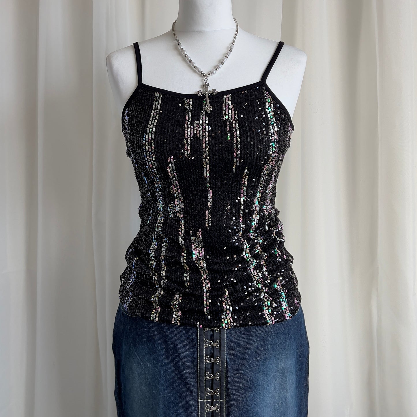 00s Sequin Cami - Size S