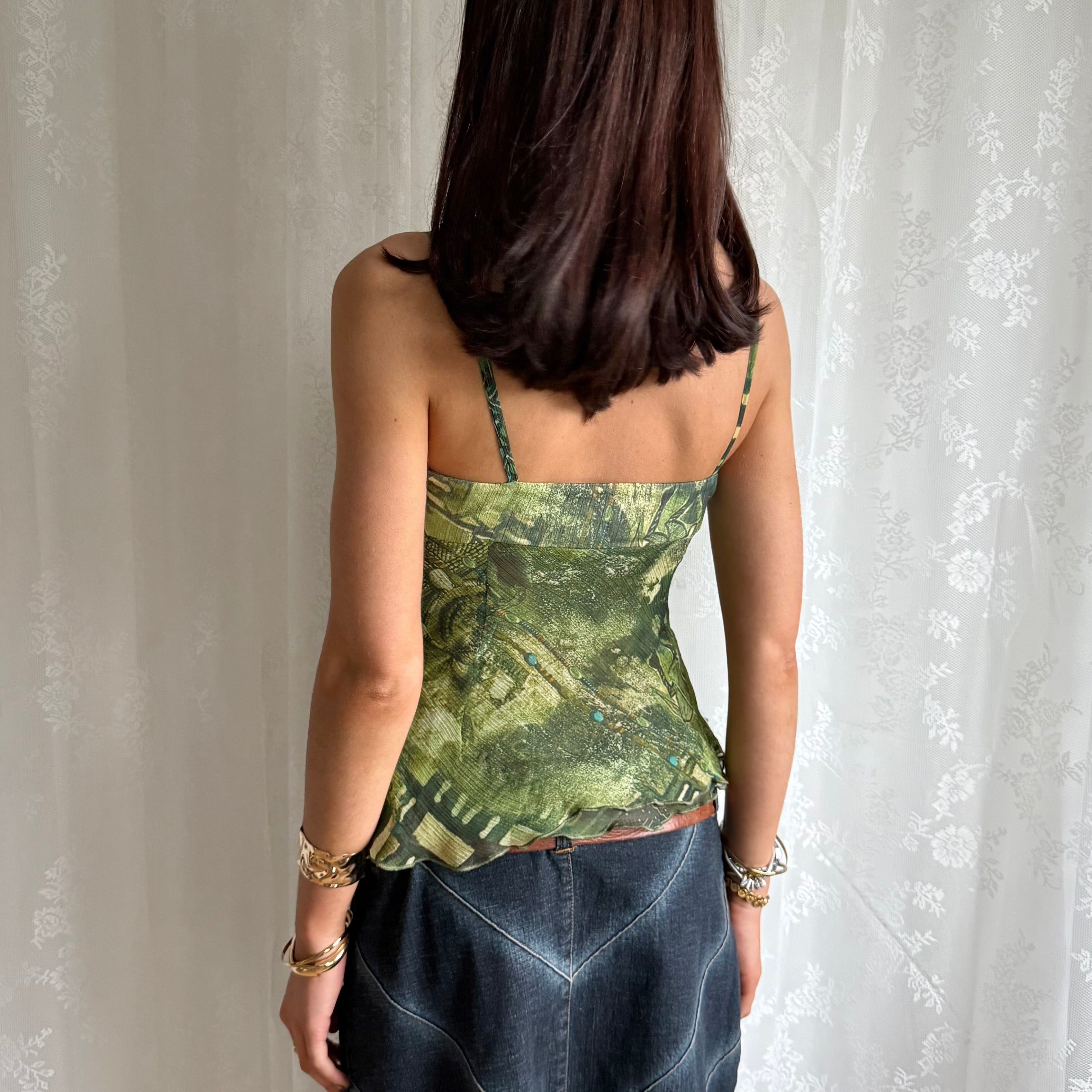 Sheer Sequin Cami - Size S