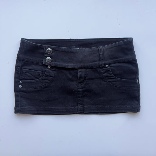 00s Denim Micro Mini Skirt - Size S