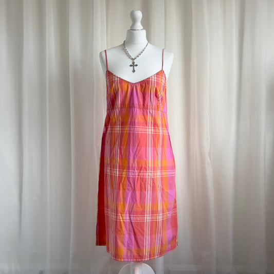 00s Plaid Mini Dress - Size L