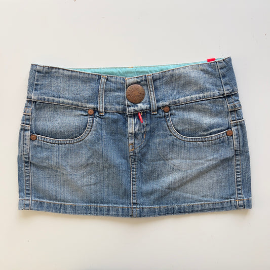 00s Denim Micro Mini Skirt - Size M