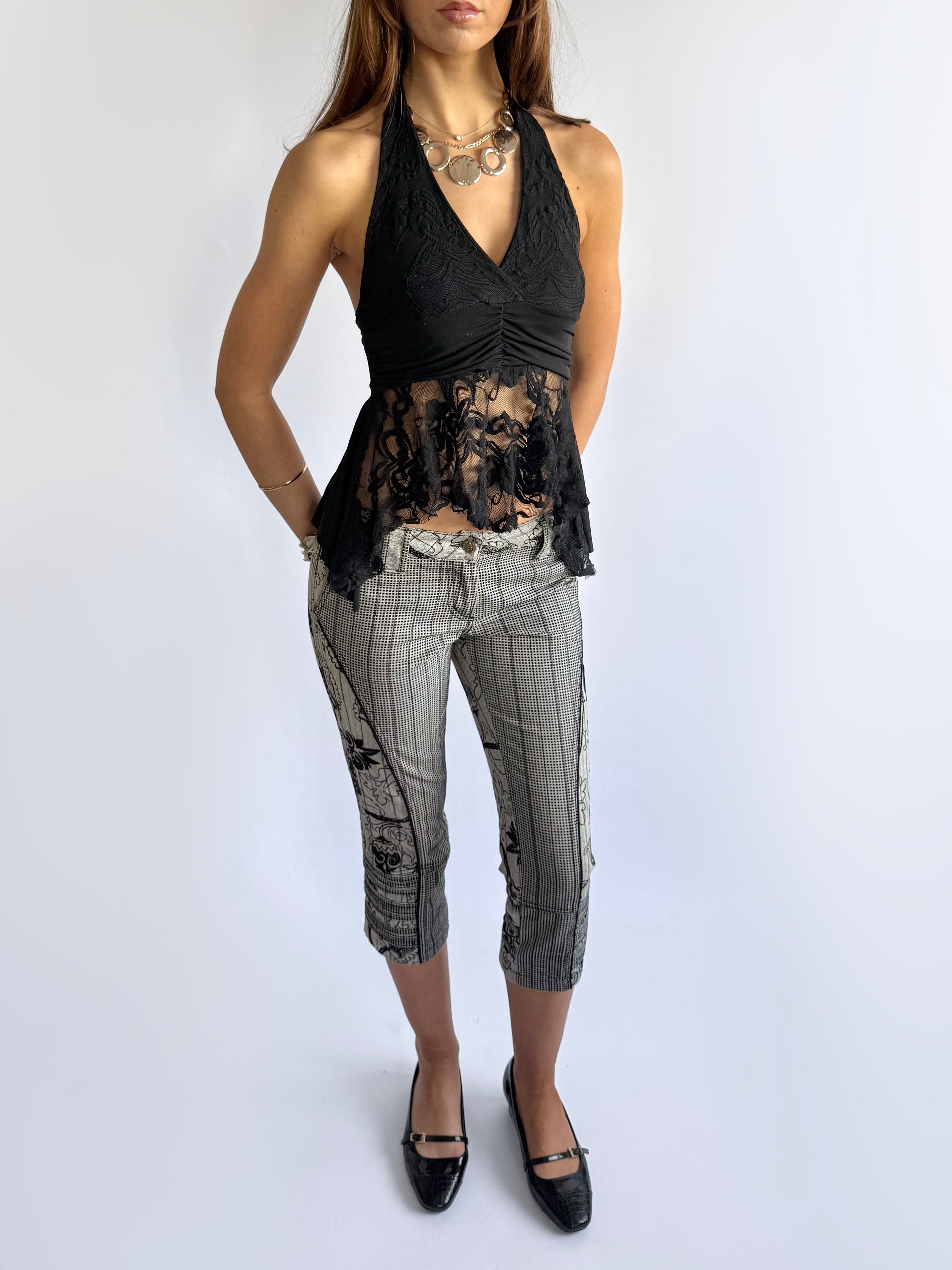 Lace Asymmetric Cami - Size S