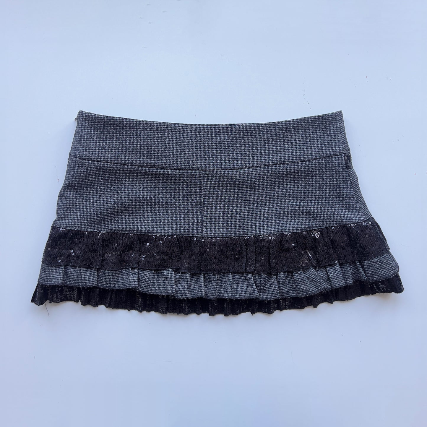 90s Ruffle Micro Skirt - Size L