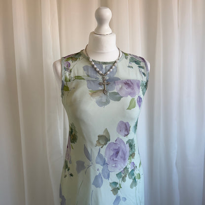 00s Floral Mini Dress - Size S