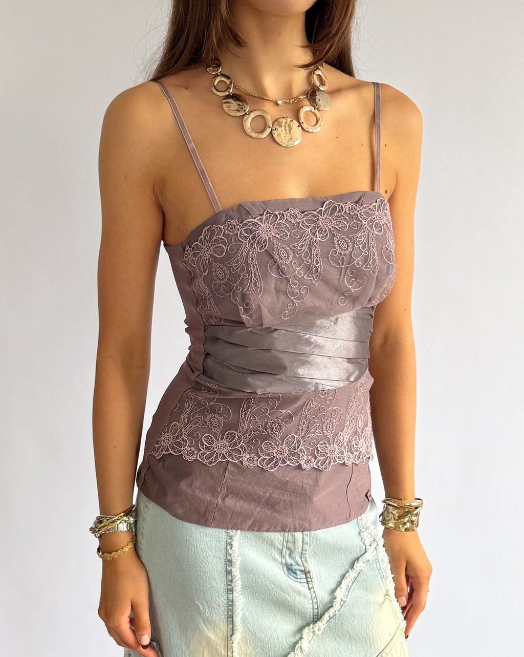 Mesh Lace Cami - Size M