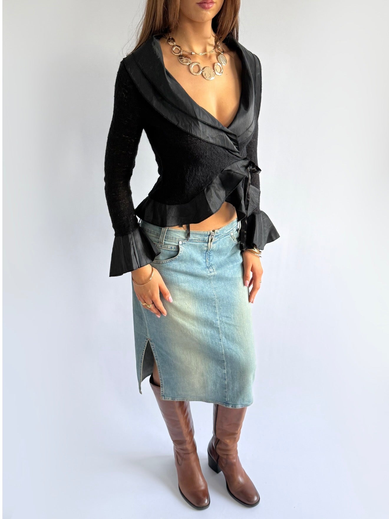 Wrap Tie Cardigan - Size S