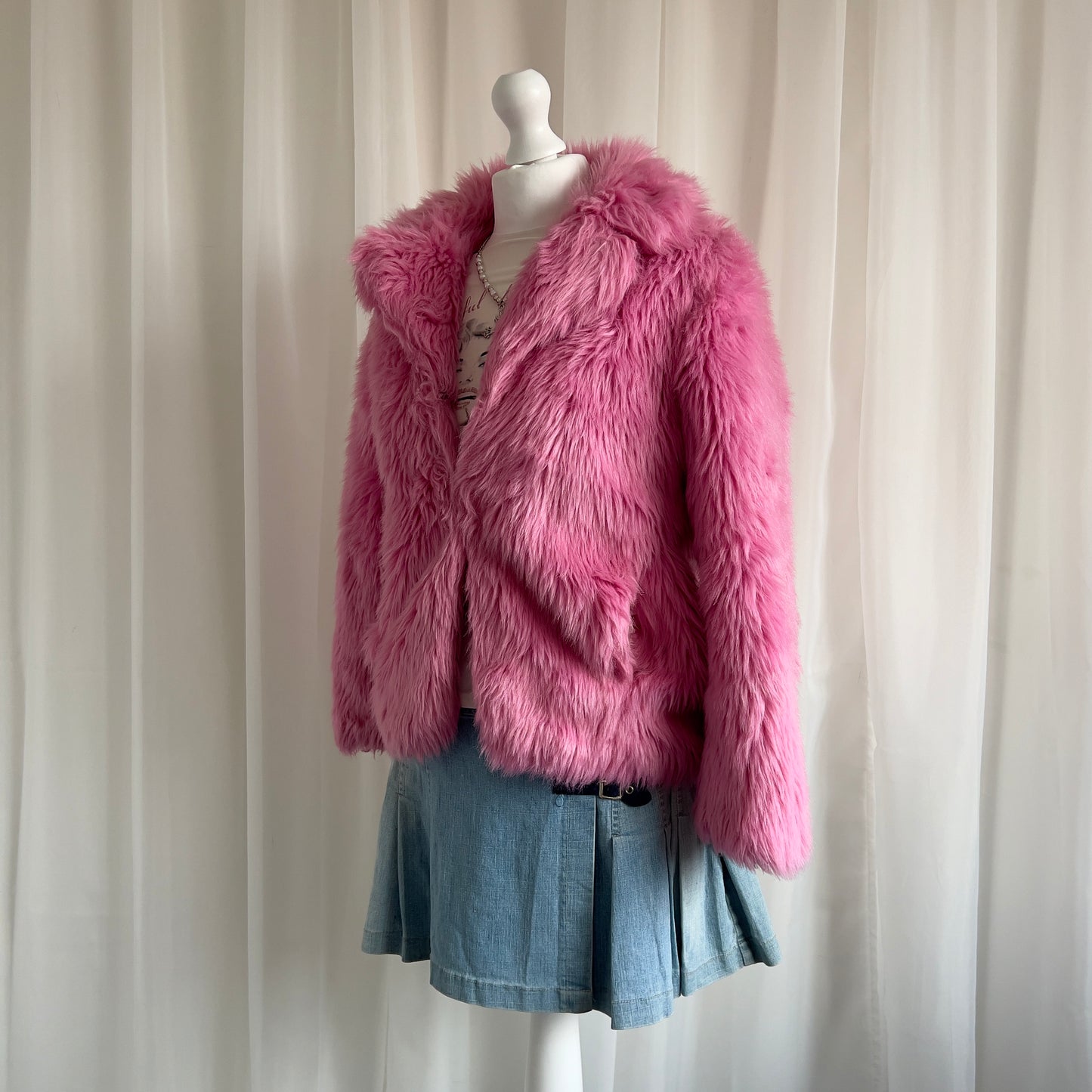 00s Faux Fur Jacket - Size M