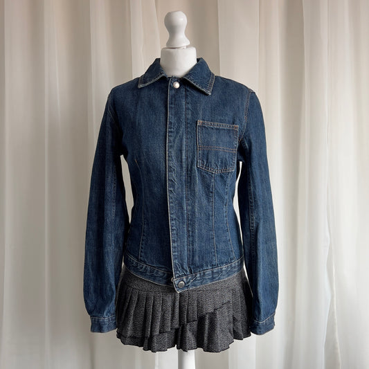 00s Denim Zip Up Jacket - Size M