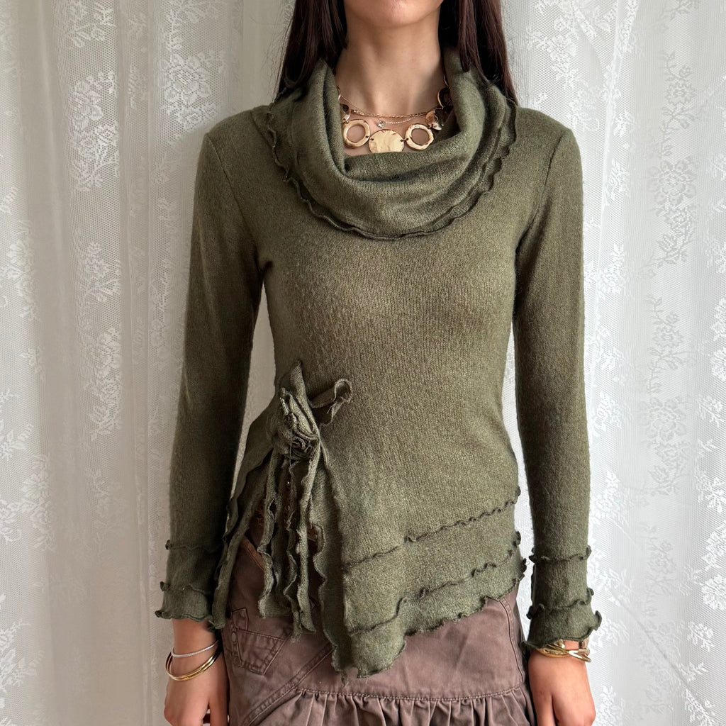 Asymmetric Knit Jumper - Size S