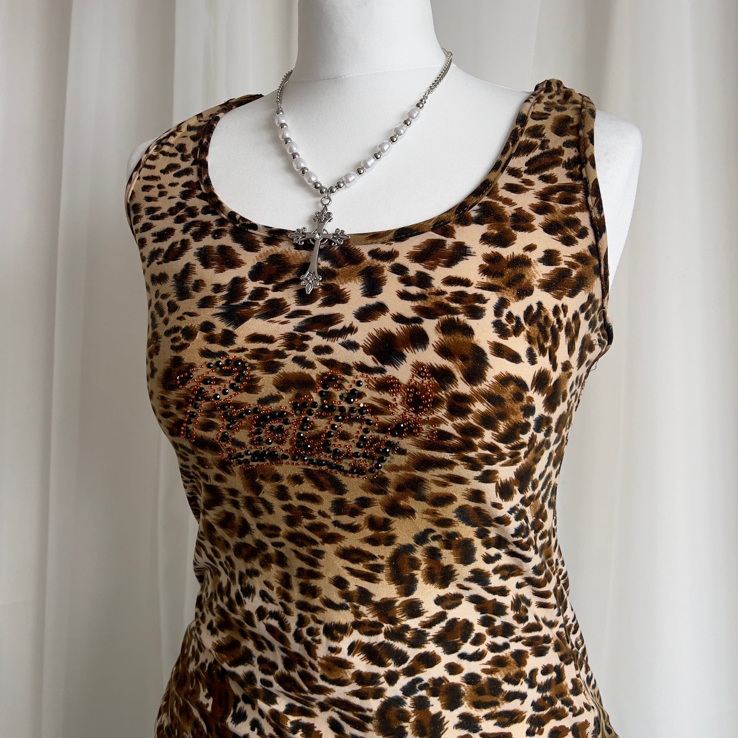 90s Leopard Cami Top - Size S