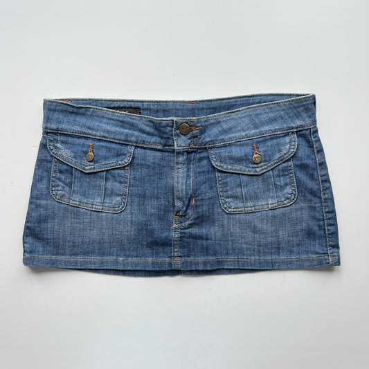 00s Lee Denim Micro Mini Skirt - Size M