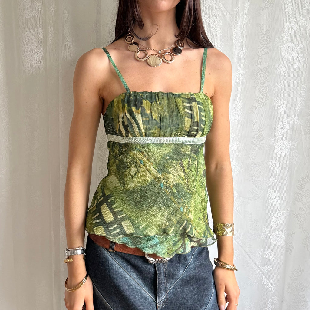 Sheer Sequin Cami - Size S