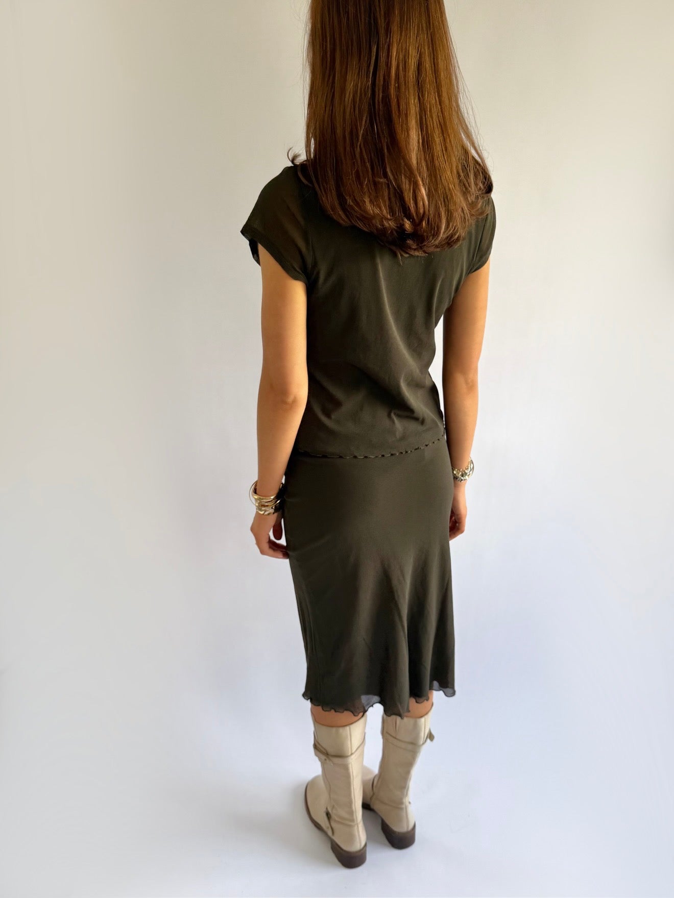 Mesh Top & Skirt Matching Set - Size S