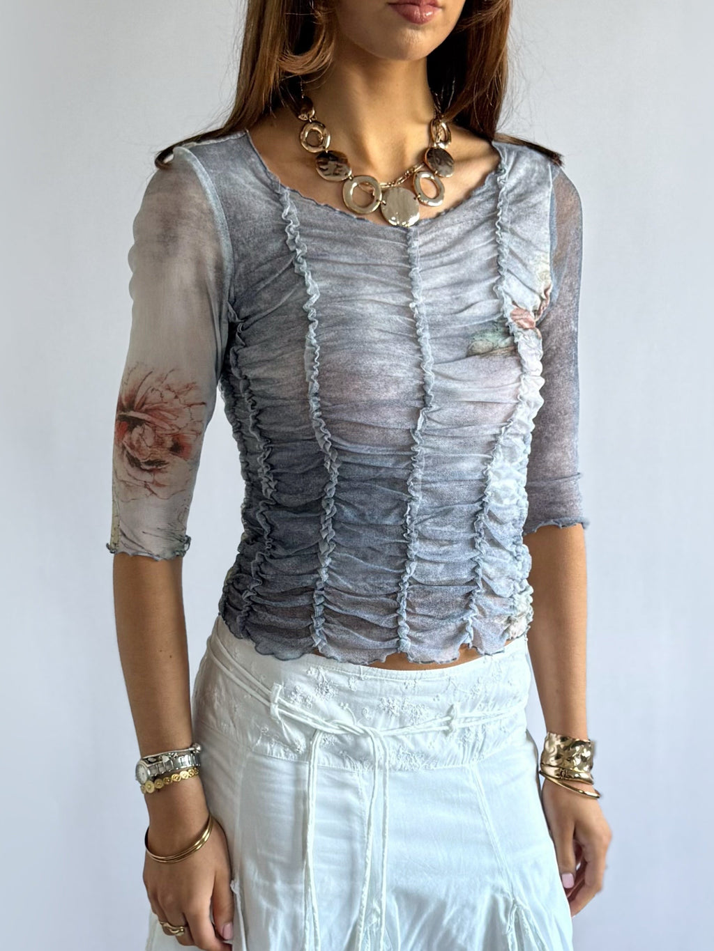 Mesh Crop Top - Size S