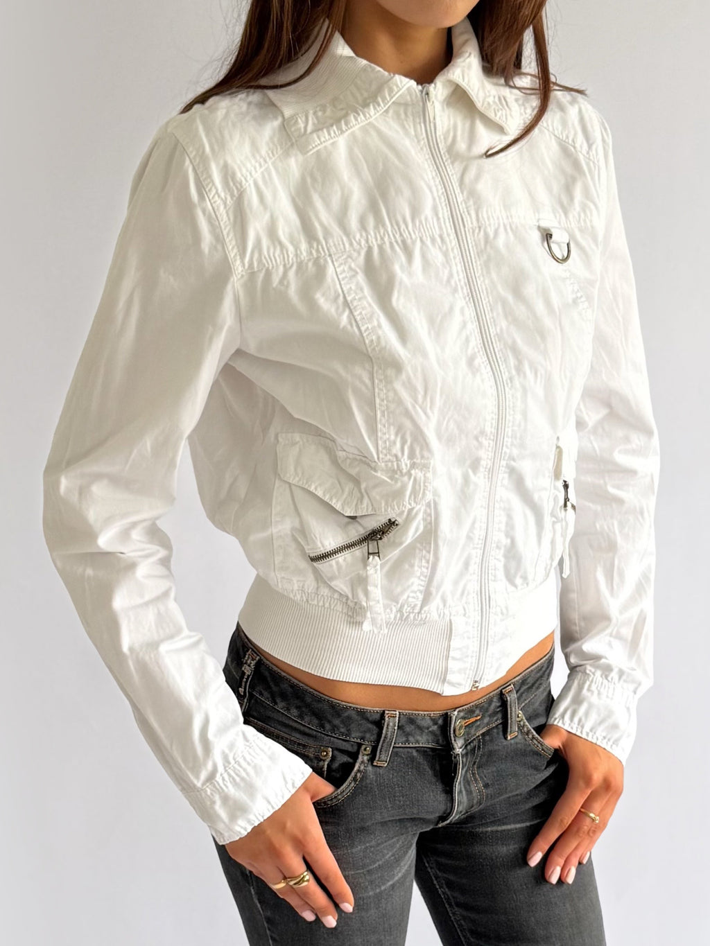 Cotton Zip Jacket - Size L