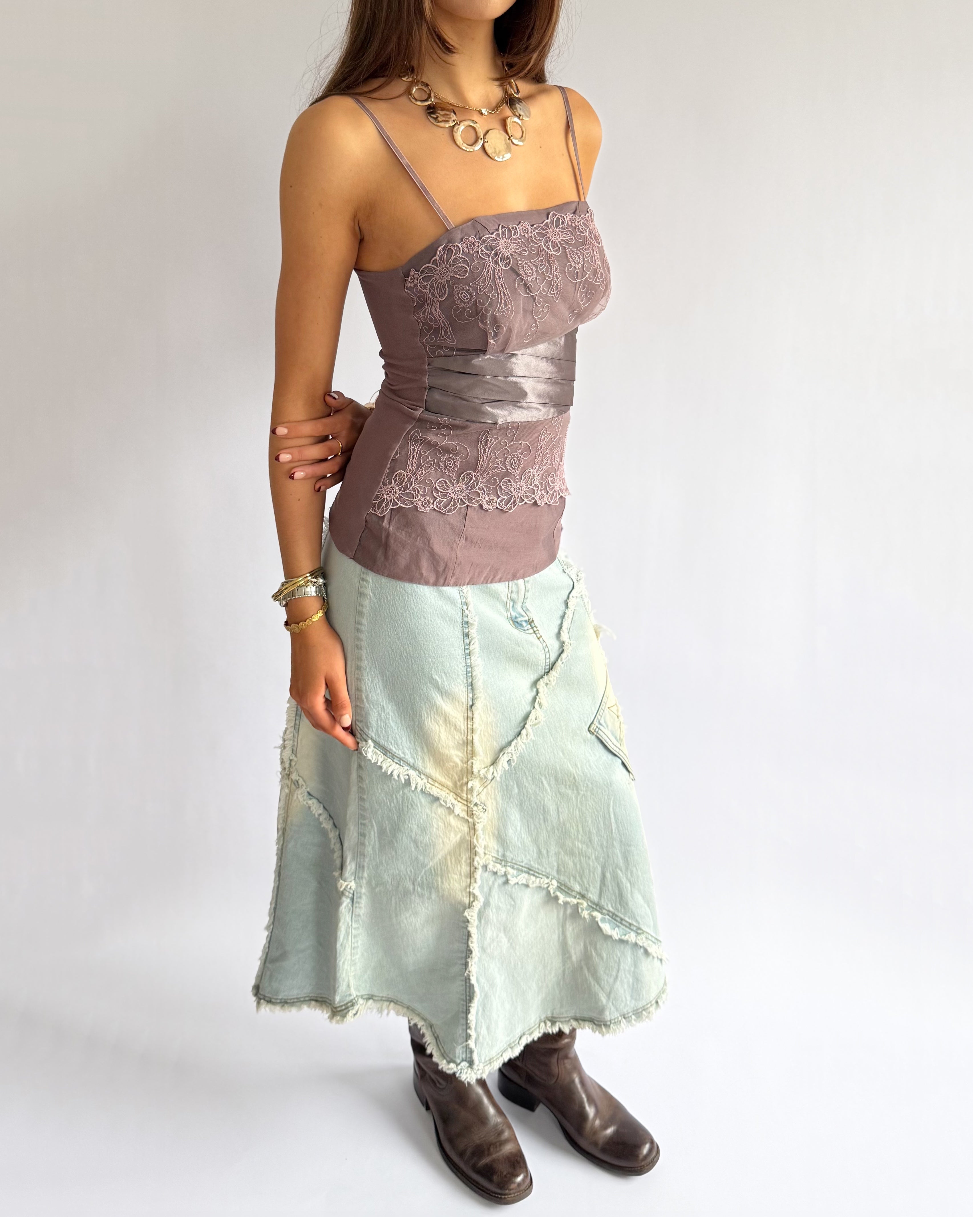 Mesh Lace Cami - Size M