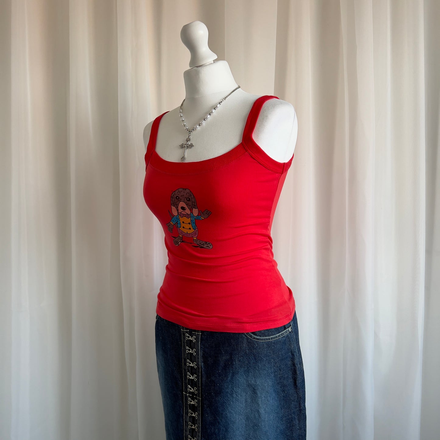 00s Graphic Cami Top - Size S