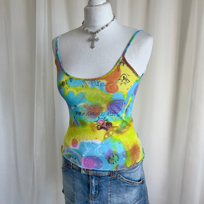 00s Graphic Cami Top - Size M