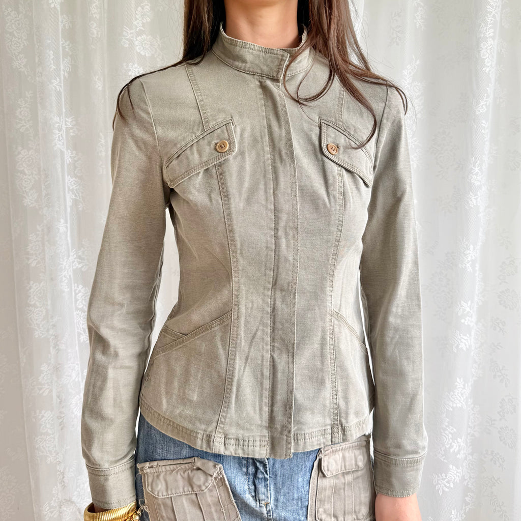 Cotton Zip Jacket - Size L
