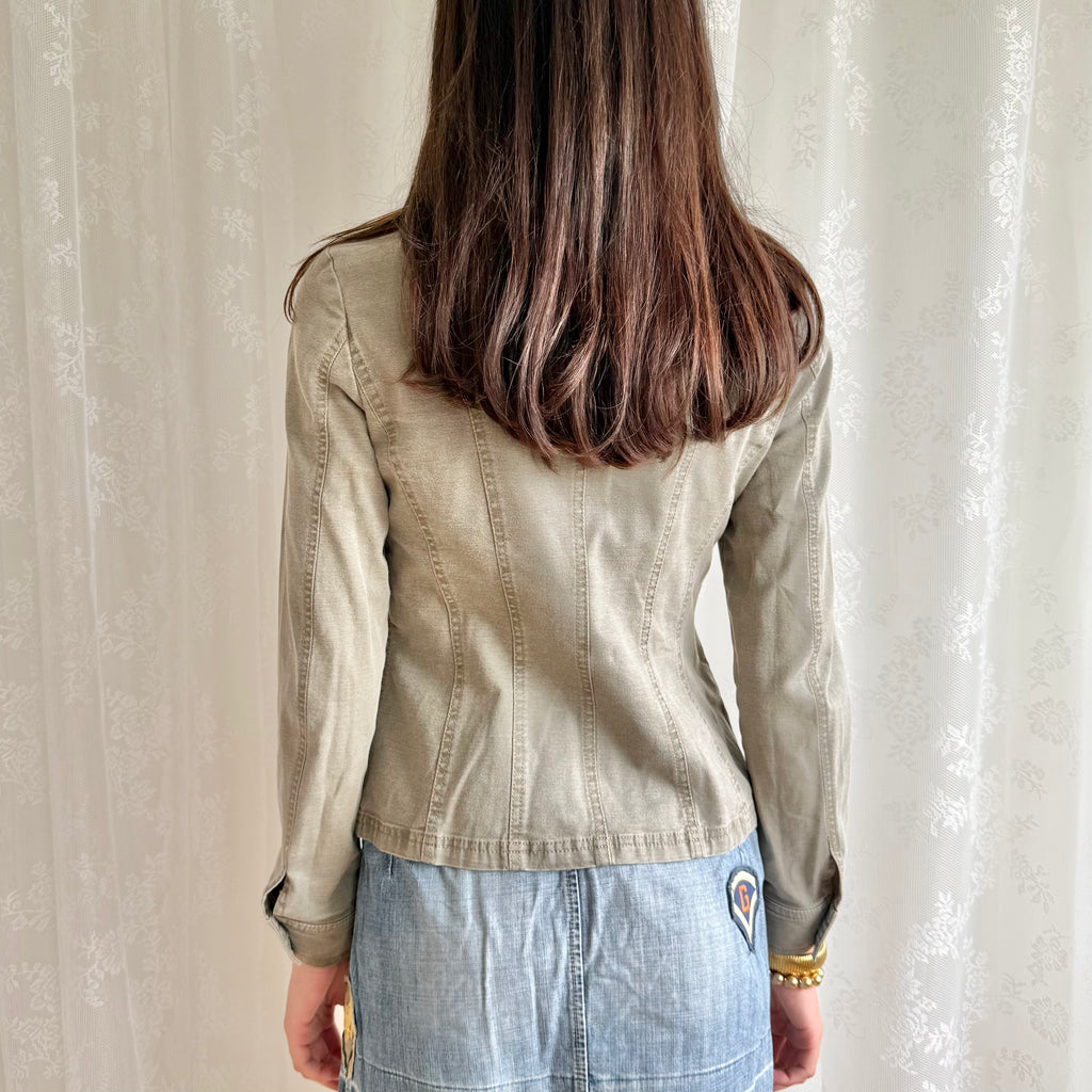 Cotton Zip Jacket - Size L