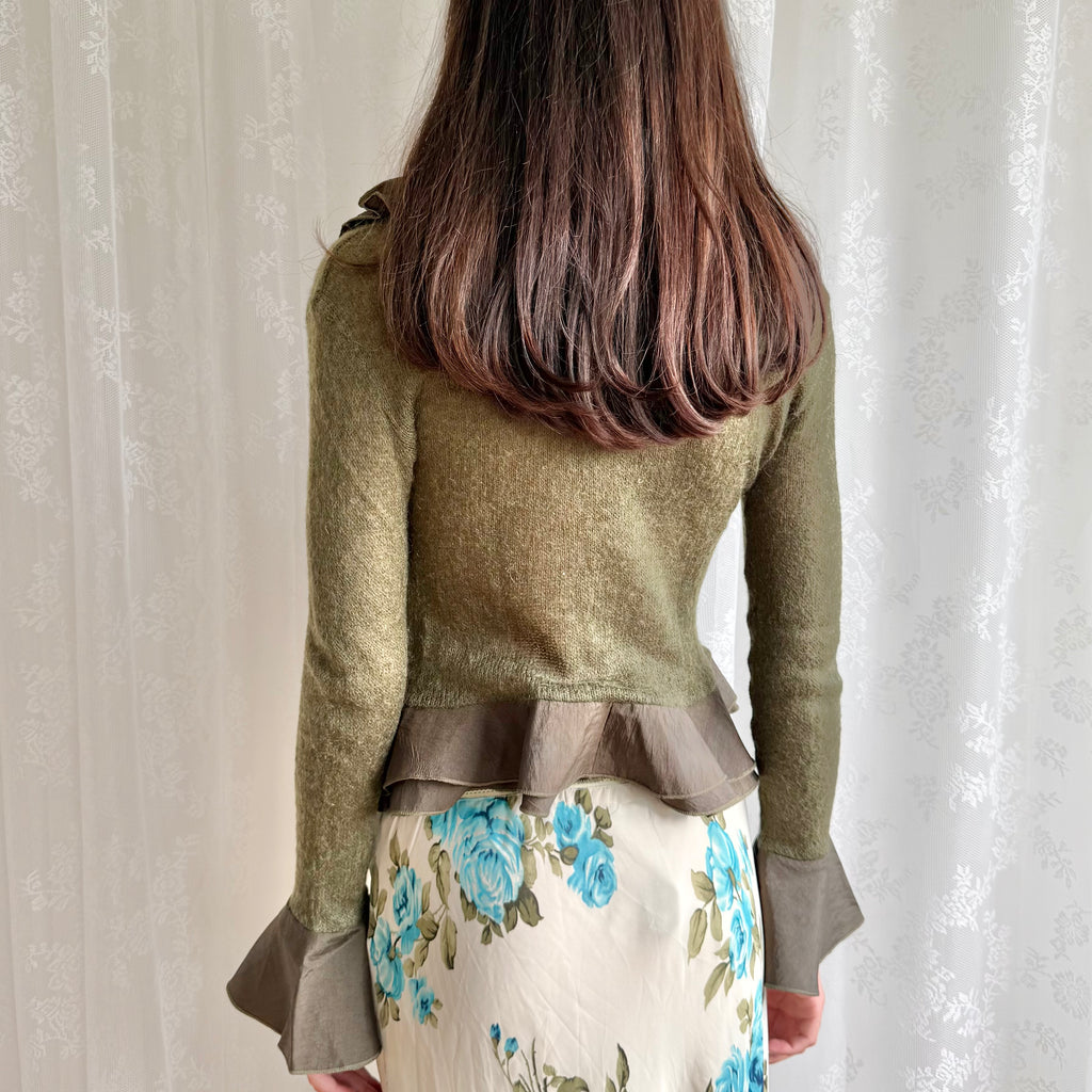 Knit Tie Cardigan - Size S
