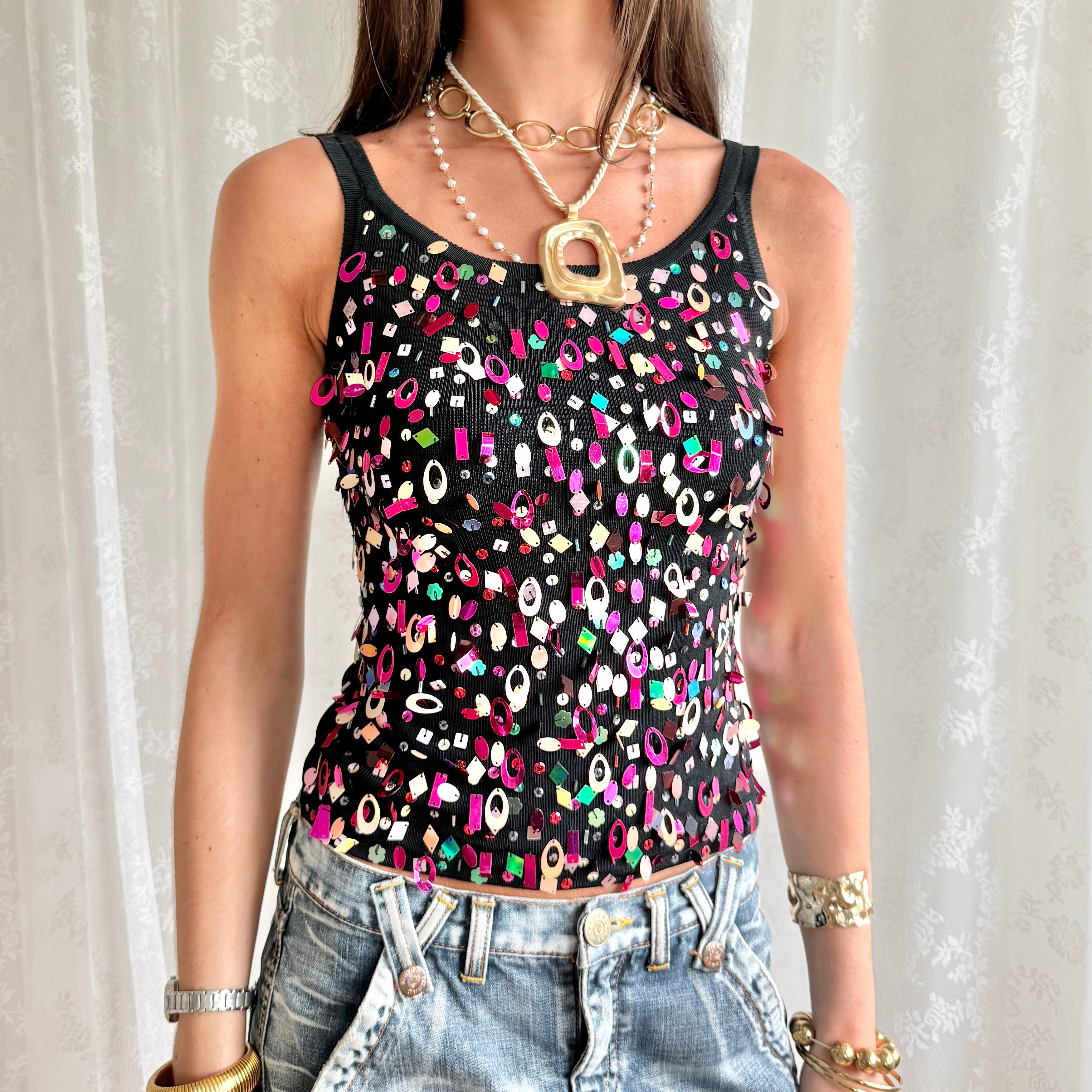 Sequin Cami - Size S