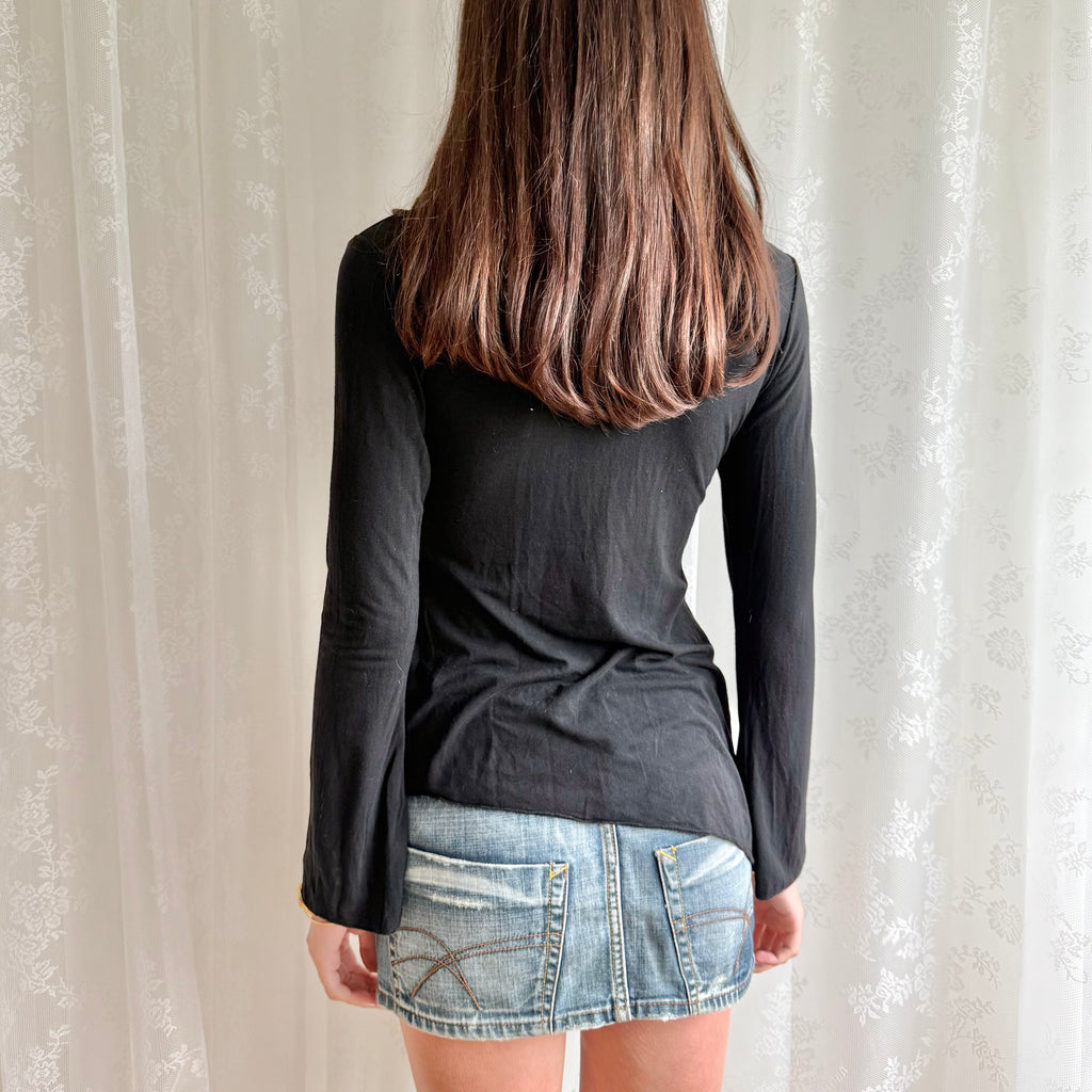 Asymmetric Long Sleeve Top - Size M
