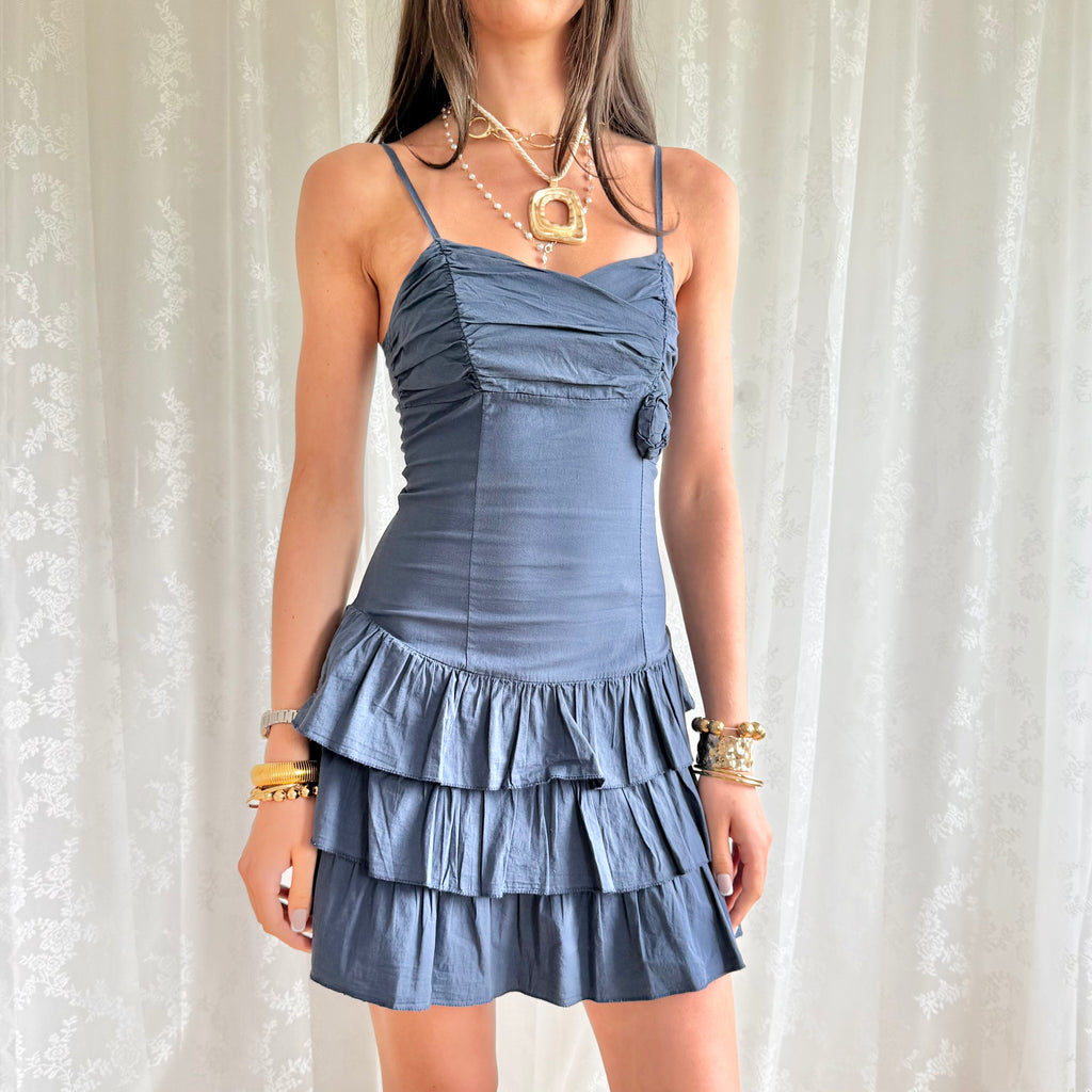 Ruffle Mini Dress - Size M
